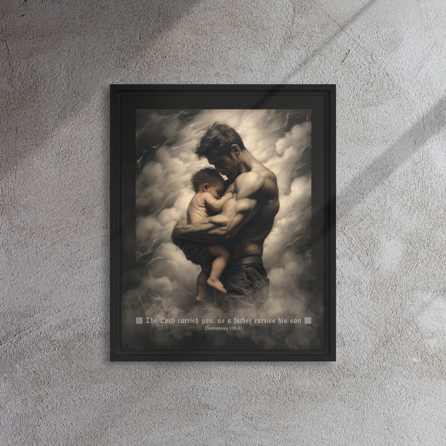 SoulFight Carry Me Father Framed Canvas Print