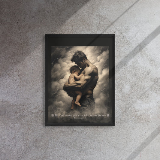 SoulFight Carry Me Father Framed Canvas Print