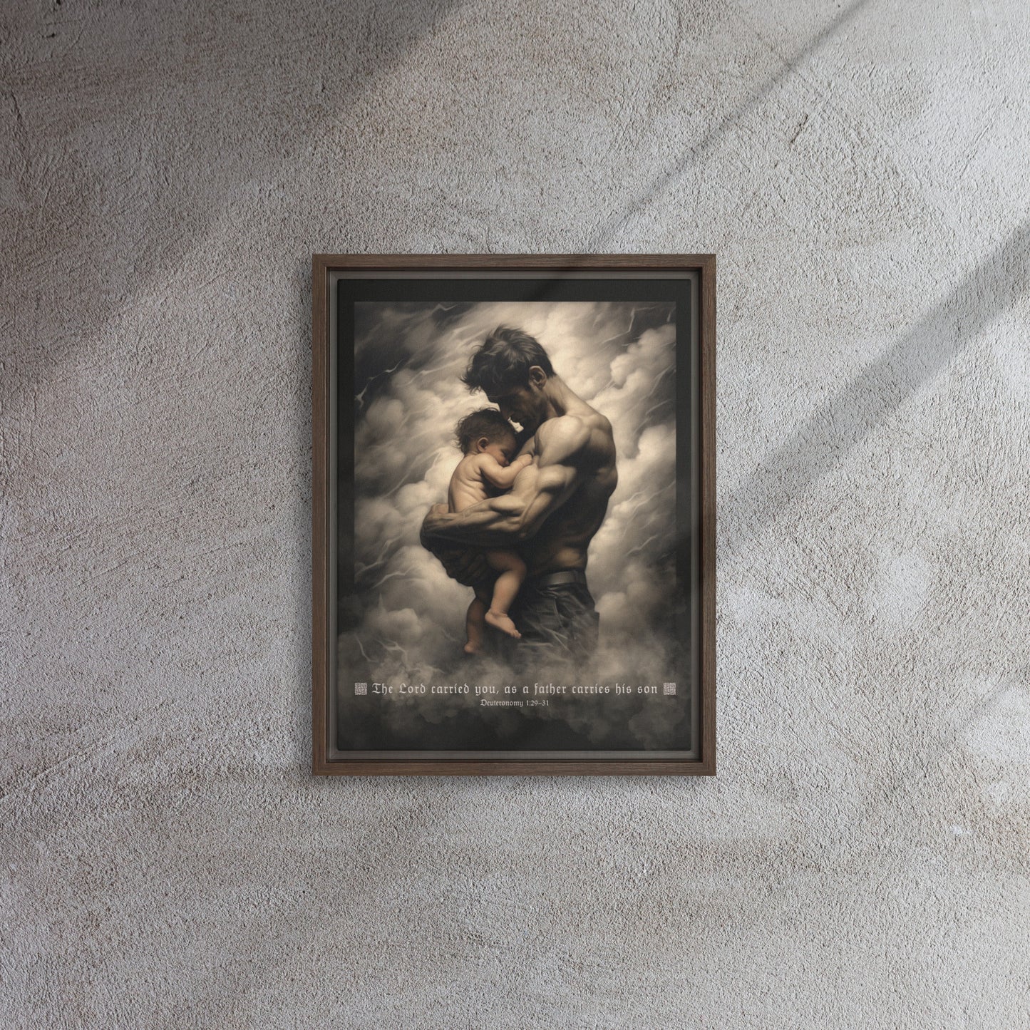 SoulFight Carry Me Father Framed Canvas Print