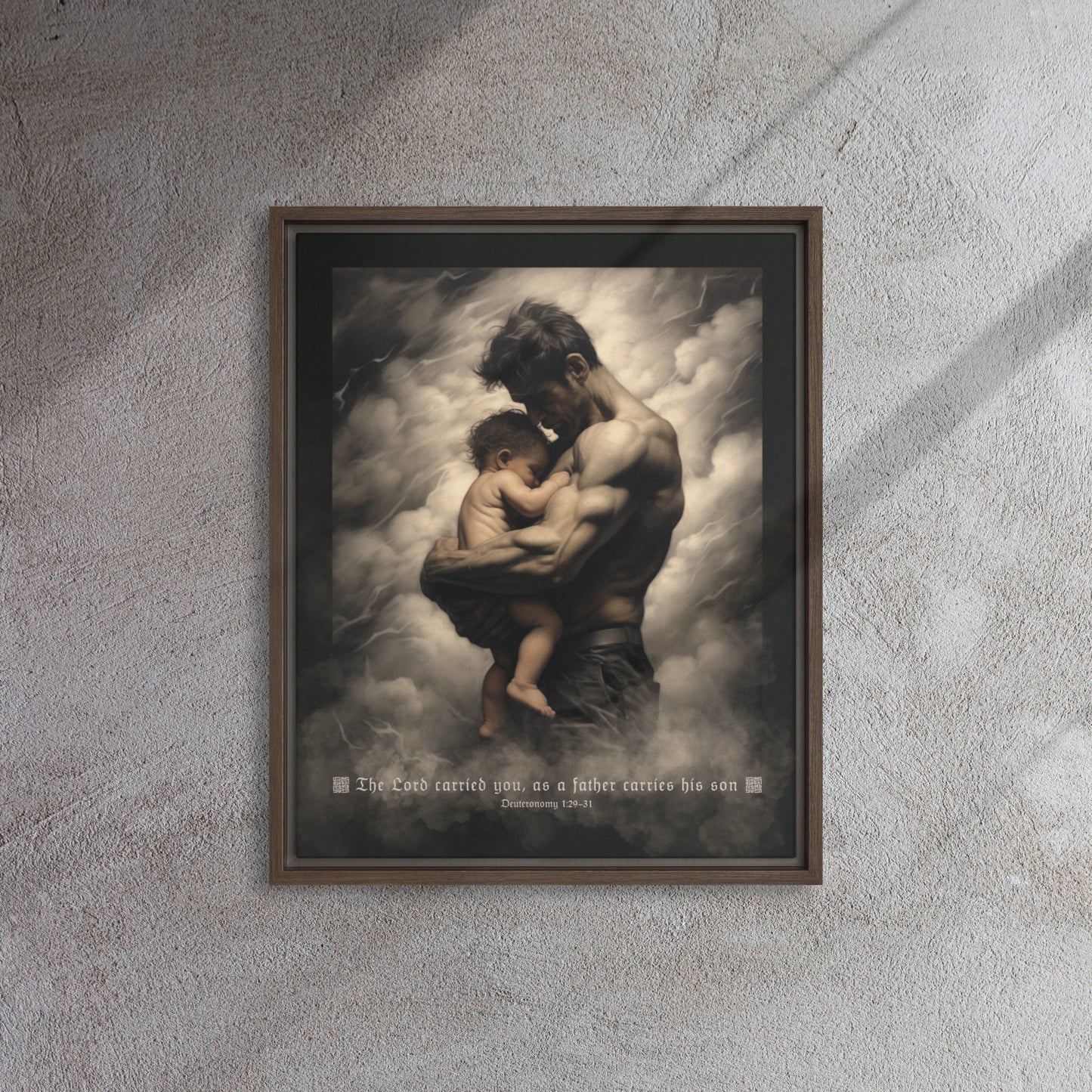 SoulFight Carry Me Father Framed Canvas Print