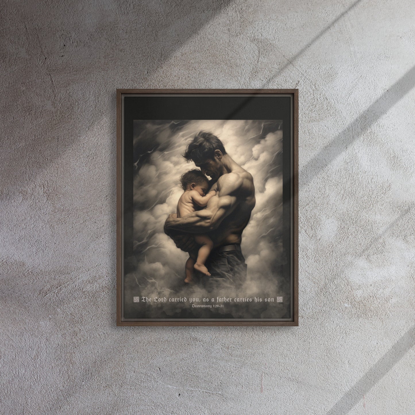 SoulFight Carry Me Father Framed Canvas Print